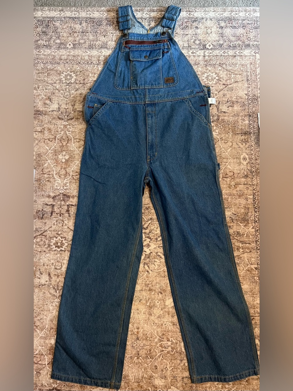 C.E. Schmidt Workwear Denim Overalls Men's 36x32 Carpenter Utility Multi-Pocket